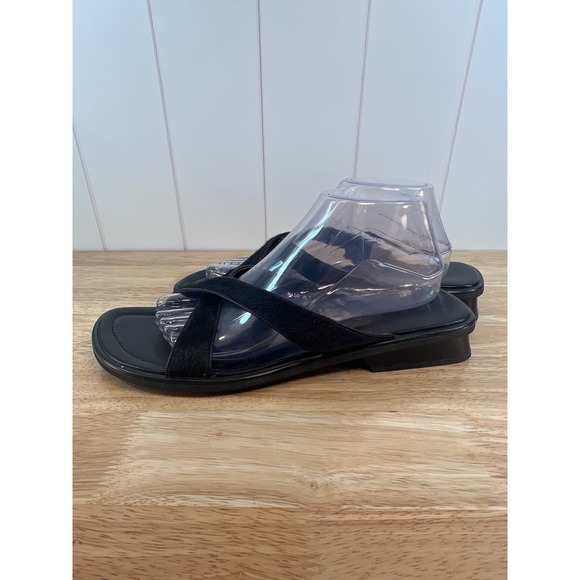 Franco sarto pony hair slip‎ on sandal size 11M - Picture 2 of 8